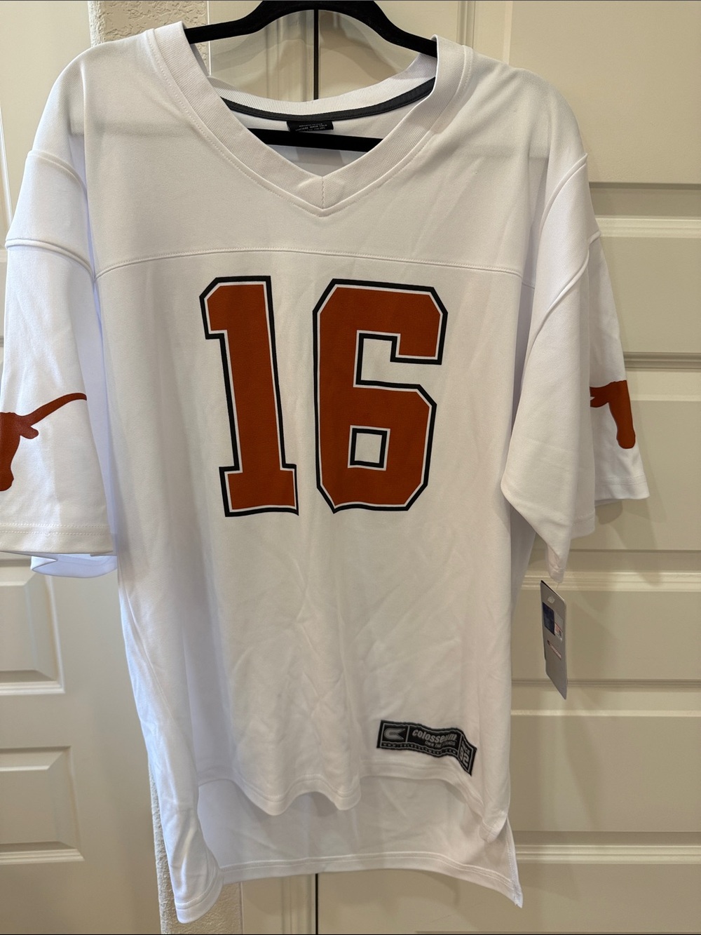Colosseum Men's Texas Longhorns Arch Manning #16 White Football Jersey
